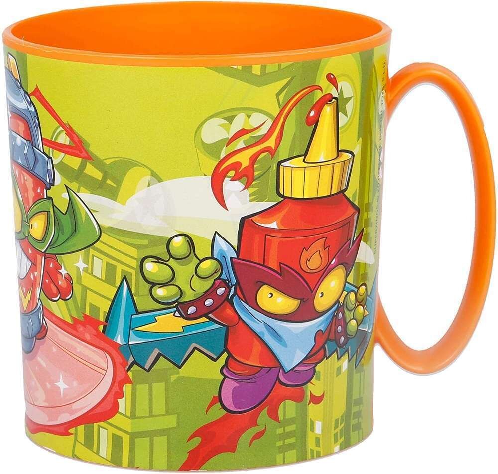 Taza apta para microondas de la licencia oficial Superzing, capacidad: 350ml, producto de plastico libre de BPA