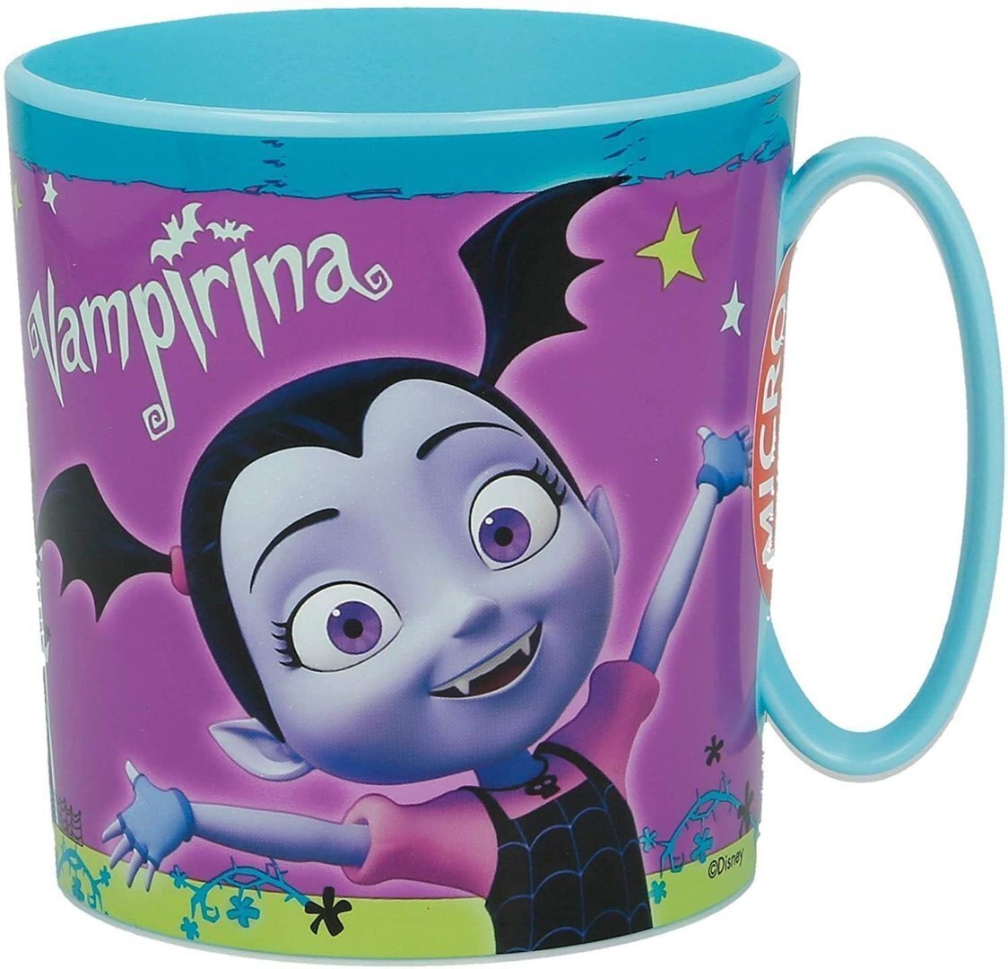 Taza apta para microondas de la licencia oficial Vampirina, capacidad: 350ml, producto de plastico libre de BPA
