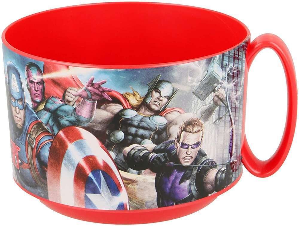 Tazon apto para microondas, licencia oficial marvel Avengers, capacidad 450ml