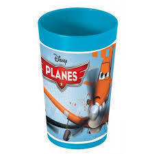 vaso reutilizable azul Aviones, Planes