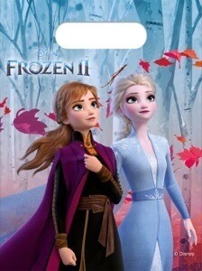 6 partybags Frozen II, 16x23cm, ideal para chuches