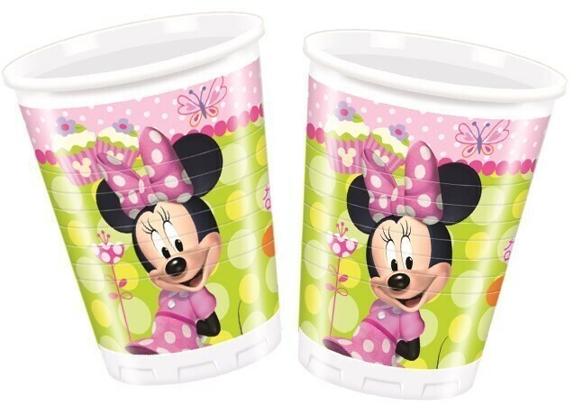 Pack de 10 vasos fiesta,  200ml minnie