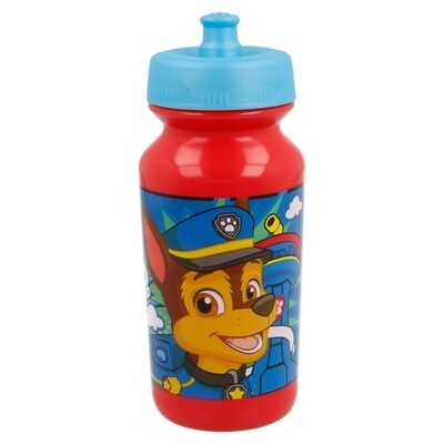 Botella sport push up Patrulla canina, 340ml, producto de plastico libre de BPA