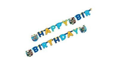 Guirnalda Die-cut "Happy birthday" banner Disney Toy Story, producto de carton