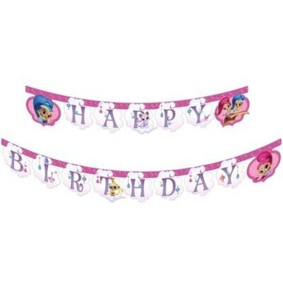 Guirnalda Happy Birthday (Feliz Cumpleaños) shimmer a, producto de cartonnd shine