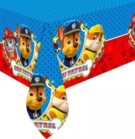 Mantel fiesta de la licencia oficial de Patrulla canina 120x180cm; ideal para tu fiesta