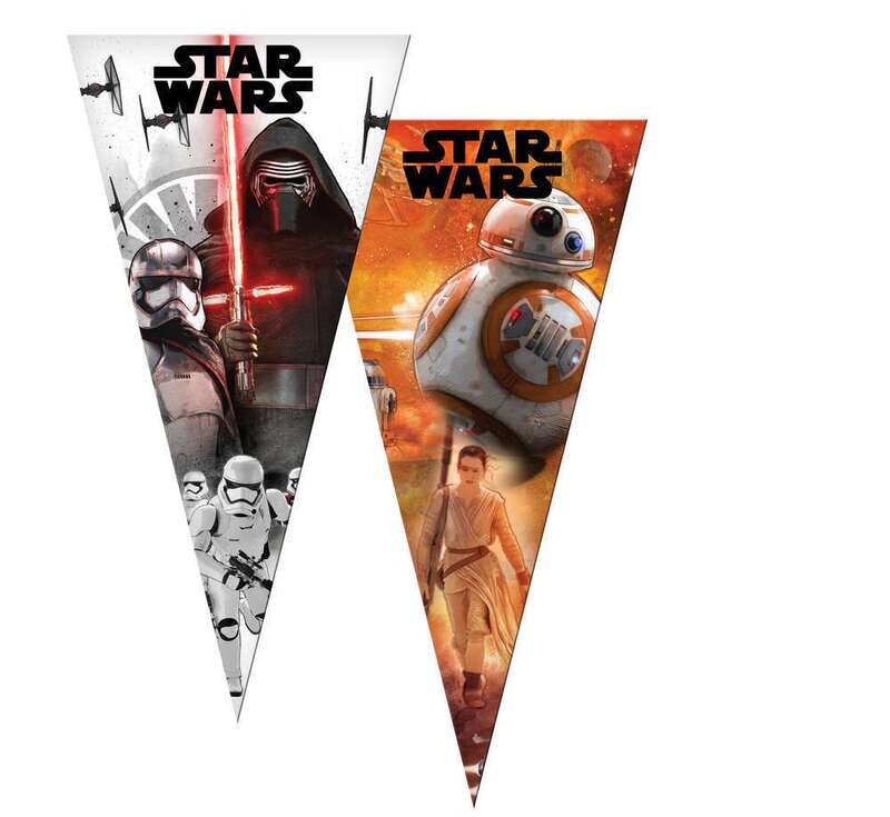 Pack 6 conos de la licencia oficial Star Wars, producto de plástico, dimensiones 20x40 cms