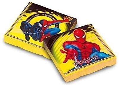 Pack de 20 servilletas de papel para fiestas de cumpleaños, Marvel Spiderman