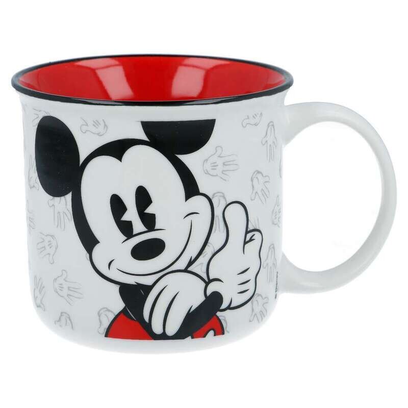 taza ceramica de la licencia oficial de disney Mickey, 400ml, apta para microondas y lavavajillas