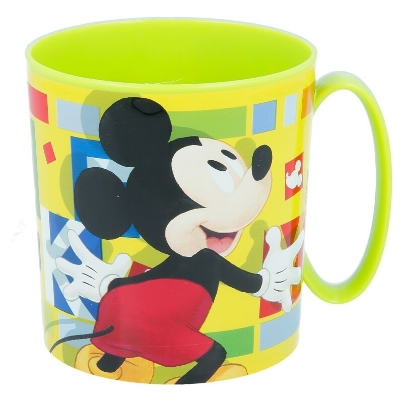 Taza apta para microondas de la licencia oficial disney Mickey Mouse, capacidad: 350ml, producto de plastico libre de BPA