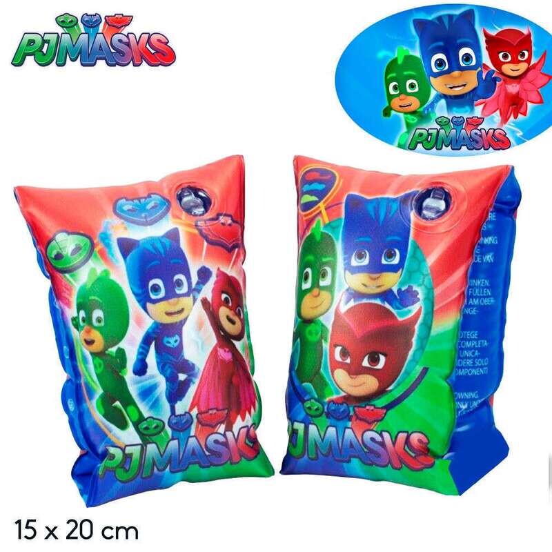 Par de manguitos de la licencia Pj Masks; producto oficial, para aprender a nadar