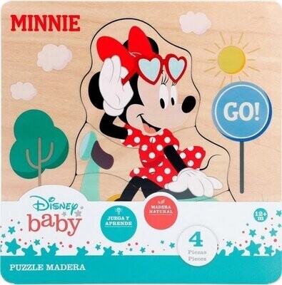 puzzle madera 4pzs Minnie