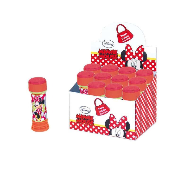 Pompero de la licencia oficial de disney Minnie Mouse, expositor 12 ud, mini golf en la tapa