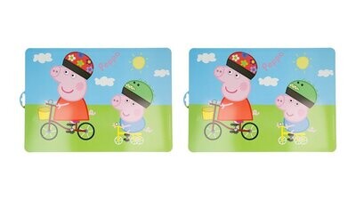 10 manteles individuales Peppa pig, ideal para proteger la mesa