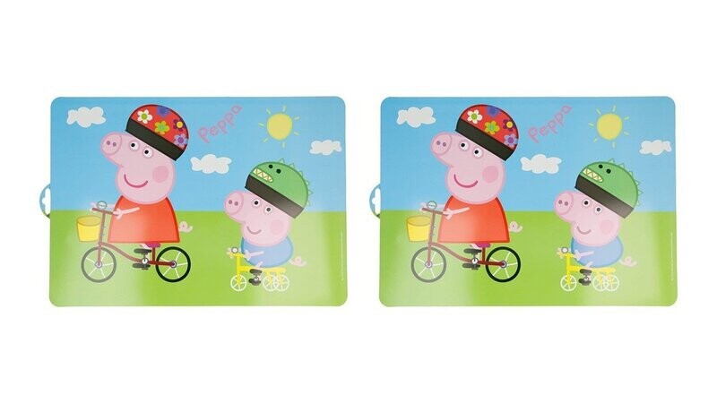 10 manteles individuales Peppa pig, ideal para proteger la mesa