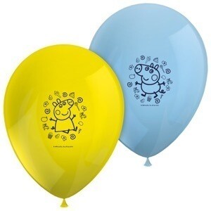 Pack 8 globos Peppa pig, ideales para decorar fiestas de cumpleaños