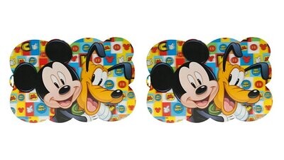 10 manteles individuales Mickey Mouse y pluto, ideal para proteger la mesa
