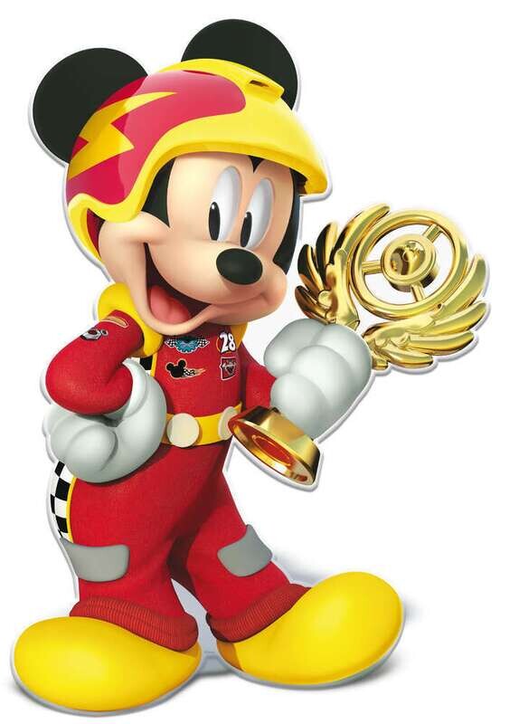 Super silueta de la licencia oficial Mickey super pilotos, altura 83cm, pruducto de carton alta calidad
