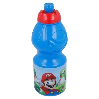 Botella sport reutilizable, diseño Super Mario 400 ml sin BPA