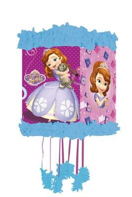 Piñata Viñeta + antifaz de la licencia oficial, disney Princesa Sofia, dimensiones 20x20x30cm