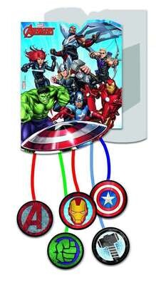 Piñata basic de la licencia oficial Avengers, dimensiones: 21x28cm, producto de carton