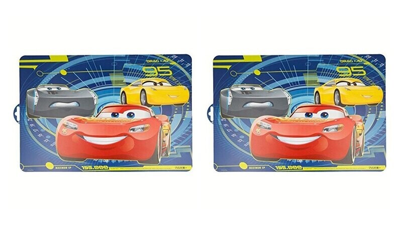 10 manteles individuales Disney Cars 3, ideal para proteger la mesa