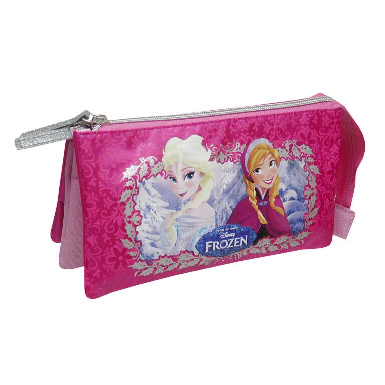 Portatodo triple de la licencia de exito Disney FROZEN, para llevar al cole
