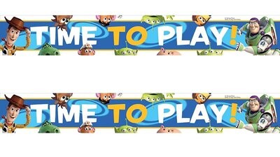 paquete de 2 Banner "Time to Play" Disney Toy Story