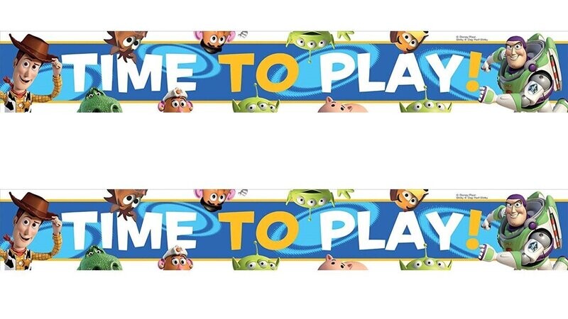 paquete de 2 Banner "Time to Play" Disney Toy Story