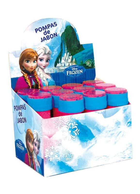 Pomperos de la licencia oficial disney Frozen, expositor 12 ud, mini golf en la tapa