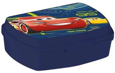 Sandwichera rectangular de la licencia oficial Disney Cars, producto de plástico resistente, ideal para llevar el almuerzo