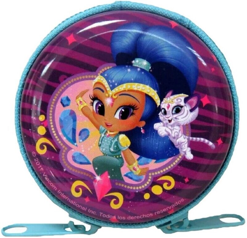 5 Monederos metálico y redondo shimmer and shine