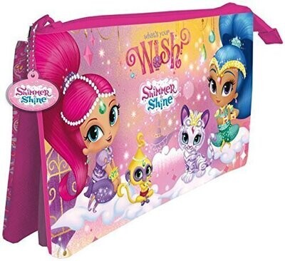 Portatodo triple diseño Shimmer and Shine, para llevar al cole