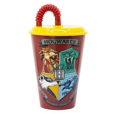 Vaso caña Harry Potter 430ml, producto de plastico libre de BPA
