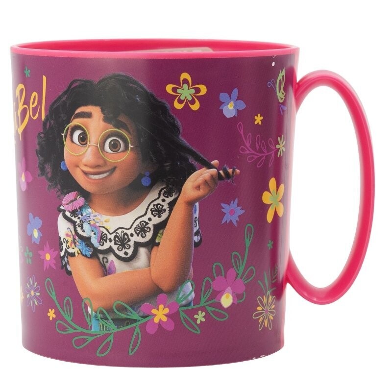 Taza apta para microondas de la licencia oficial Encanto, capacidad: 350ml, producto de plastico libre de BPA
