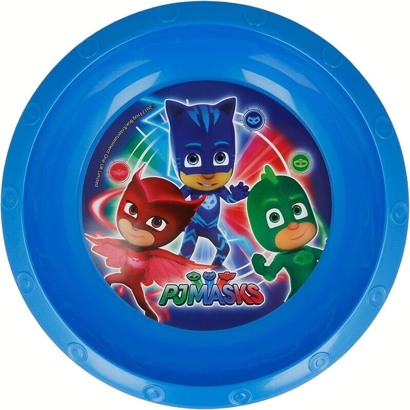 cuenco fiesta reutilizable pj masks, de plastico libre de BPA