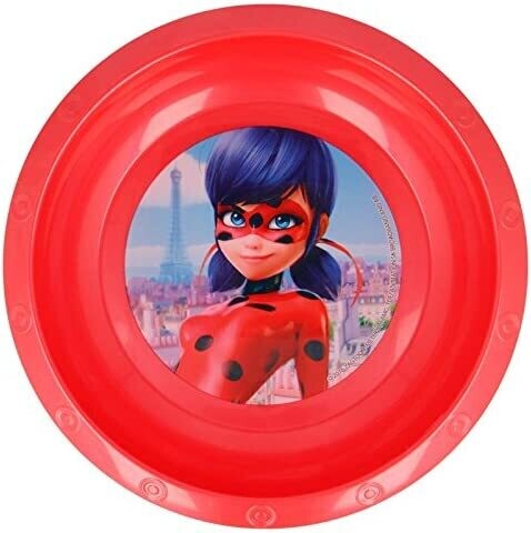 cuenco fiesta reutilizable Lady Bug, de plastico libre de BPA