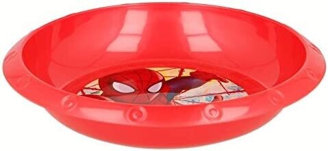 cuenco fiesta reutilizable spiderman, de plastico libre de BPA