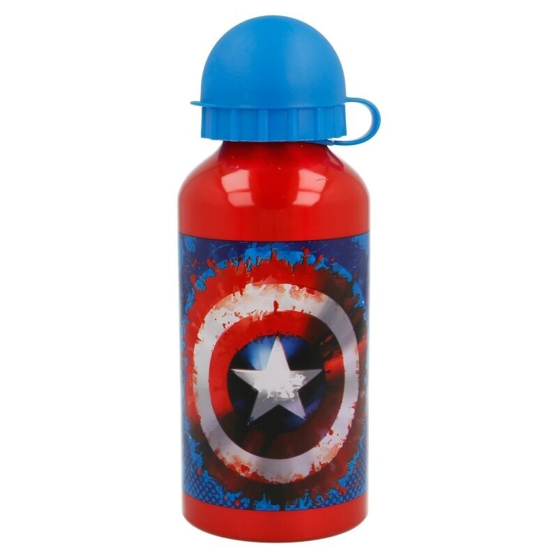 botella de aluminio capitan america 400 ml licencia Marvel avengers