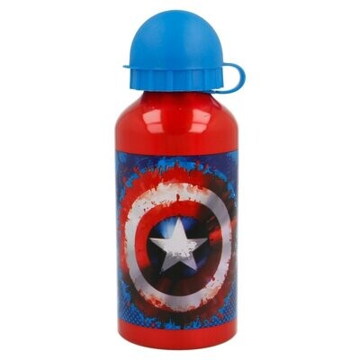 botella de aluminio capitan america 400 ml licencia Marvel avengers