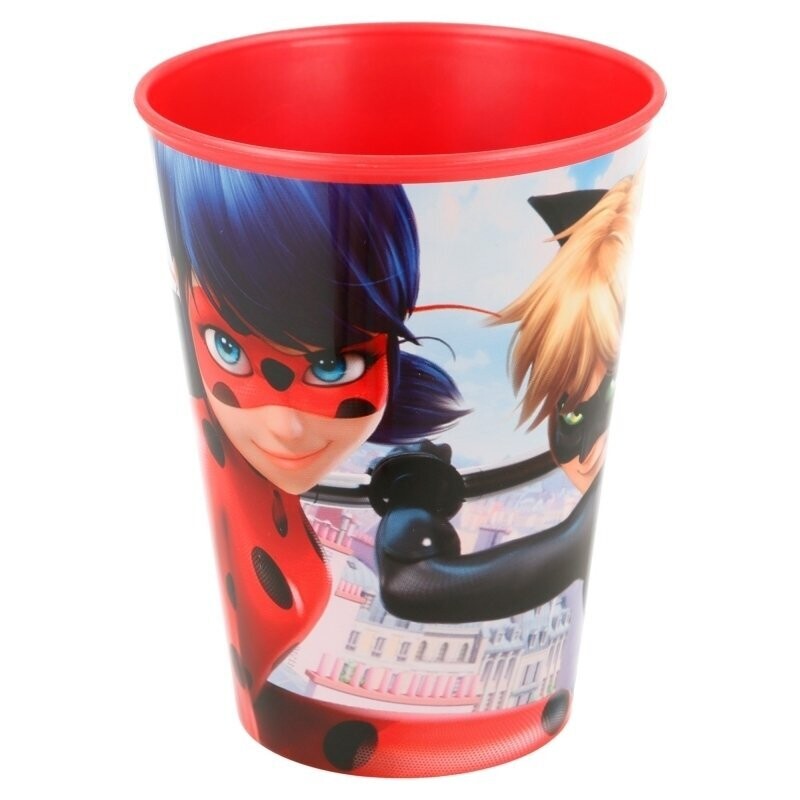 Vaso reutilizable licencia oficial Lady Bug, producto de plastico libre de BPA, capacidad: 220ml