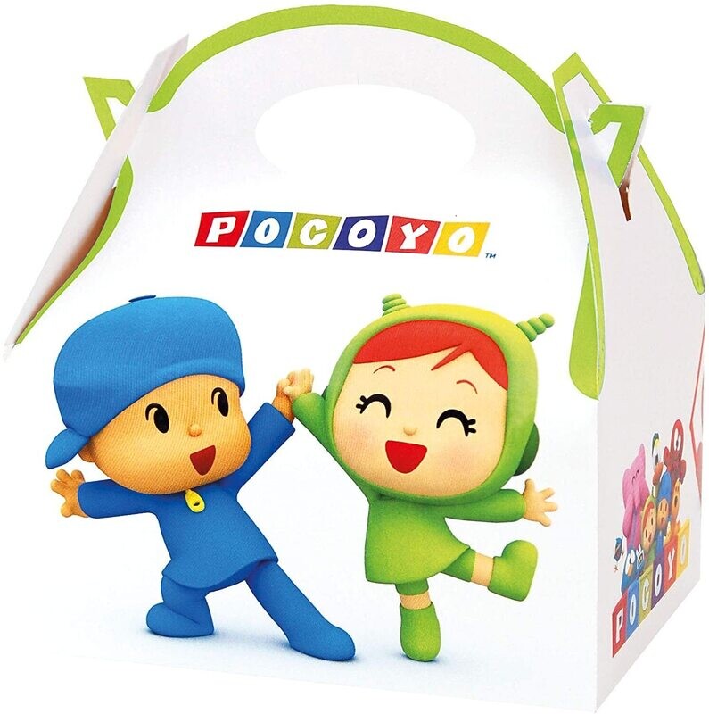 Caja de carton de la licencia Pocoyo, 16x10x18cms