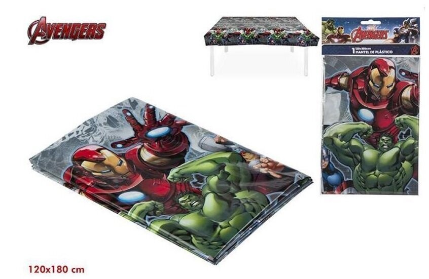 mantel fiesta licencia oficial Marvel Avengers 120x180cm, producto de  plastico ideal para cumpleaños