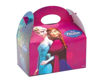 Pack 4 cajas de carton de la licencia Disney Frozen, 16x10x18cms