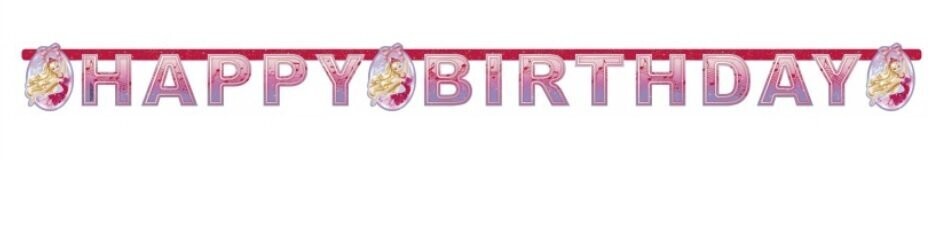 Guirnalda Happy Birthday (Feliz Cumpleaños) Barbie, producto de carton