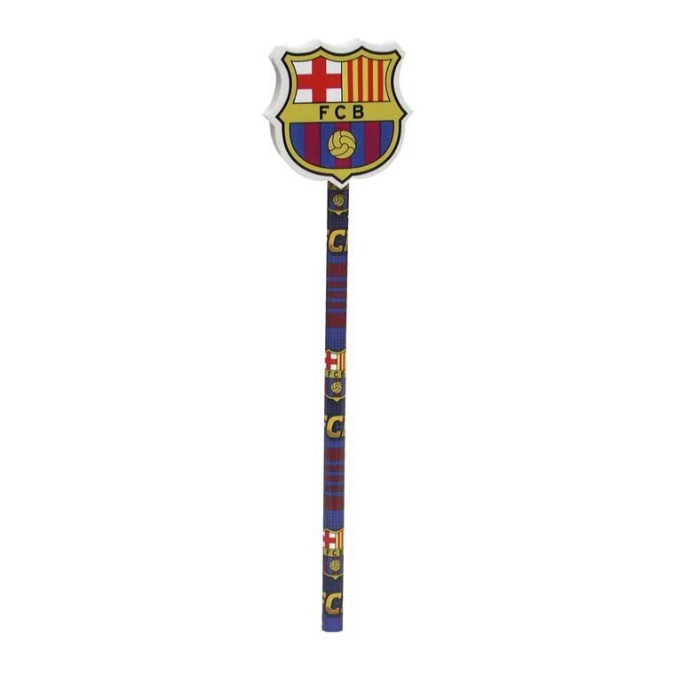 Lapiz con goma escudo licencia FC Barcelona