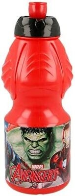 Botella sport reutilizable Avengers 400 ml sin BPA