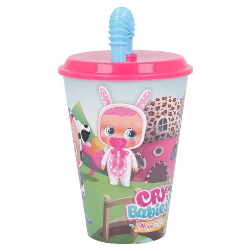 Vaso caña Cry Babies, 430ml, producto de plastico libre de BPA