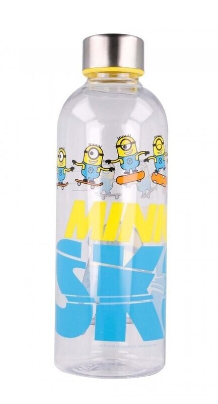 Botella hidro transparente de la licencia oficial Minions, tapa rosca, capacidad: 850ml