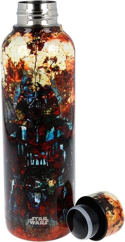 Botella Agua Acero Inoxidable de la licencia ofical Star Wars, capacidad 515ml